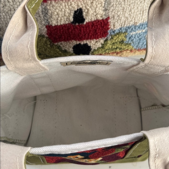 Vtg L.L. Bean Floral Mini Tote - Picture 3 of 5